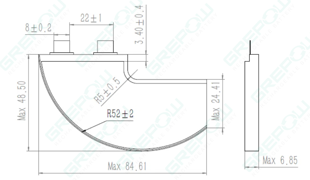 L形電池結(jié)構(gòu)圖 L形電池結(jié)構(gòu)圖